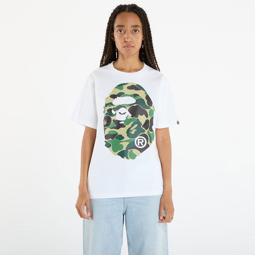 T-shirt BAPE Abc Camo Big Ape Head Tee Hvid | 001TEL801006MWH0