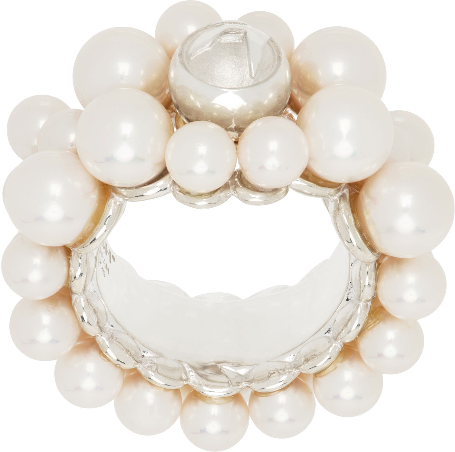 Ring Ambush AMBUSH Pearl Mix Ring Hvid | BWOC005F24SIL0017200, 0
