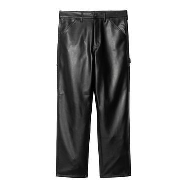 Cargo bukser Carhartt WIP Single Knee Leather Pants Sort | I034446_6, 1