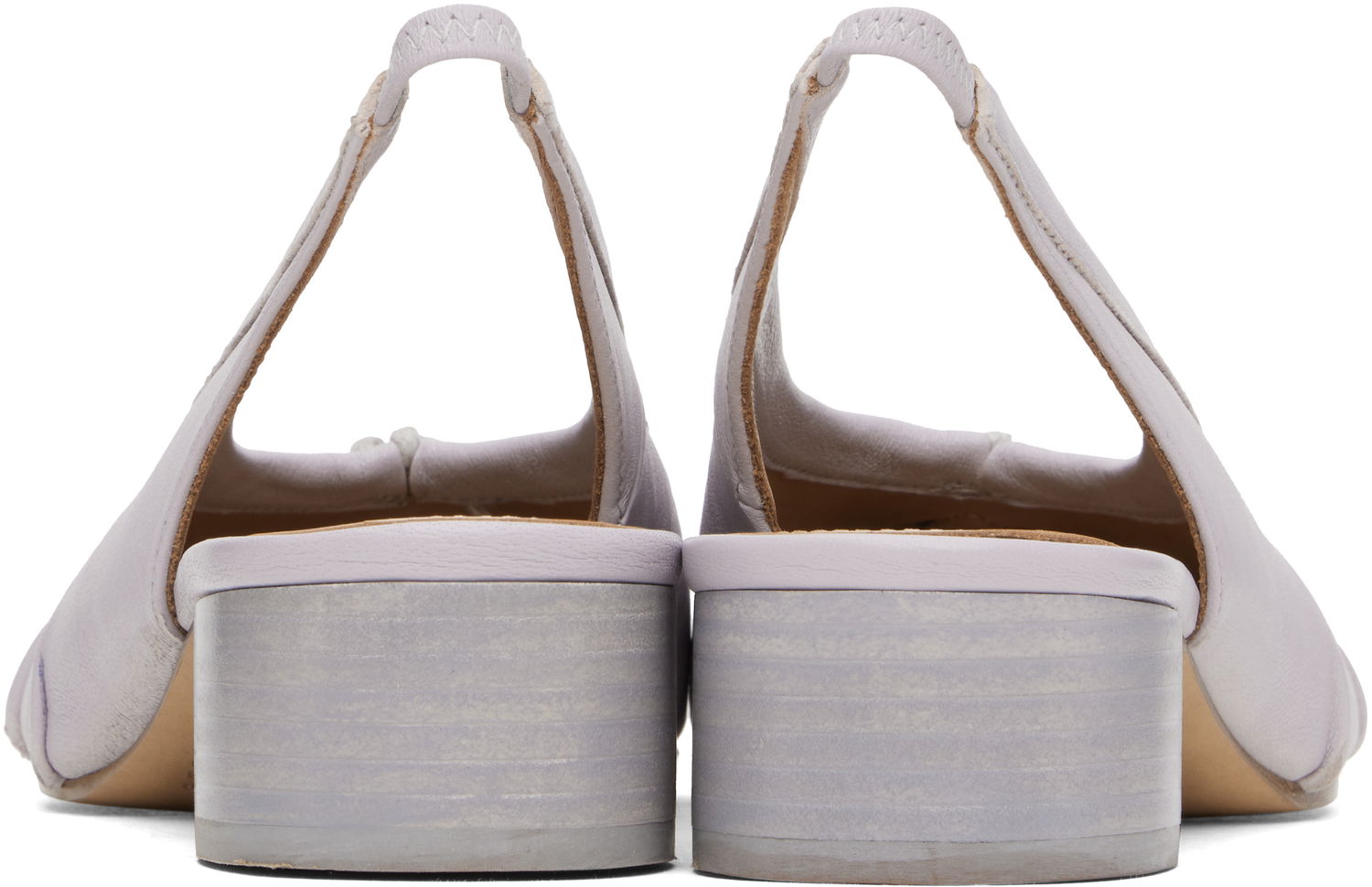Sneakers og sko Maison Margiela Maison Margiela Tabi Ballerina Slingback Heels Lilla | S58WZ0141 P6378, 1