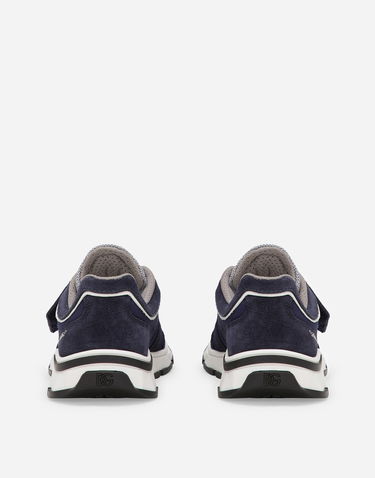 Sneakers og sko Dolce & Gabbana DG Running Low-Top Mesh Split Leather Blå | DA5187AA9548S555, 2