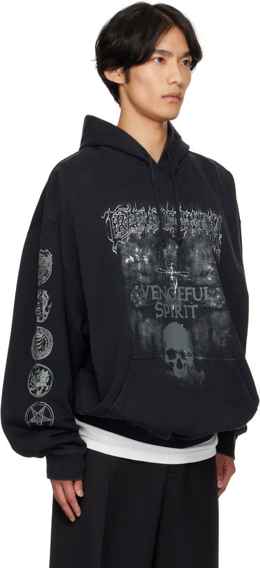Sweatshirt VETEMENTS Vetements Cradle of Filth 'Vengeful Spirit' Oversized Hoodie Sort | UCF76HD650M, 1