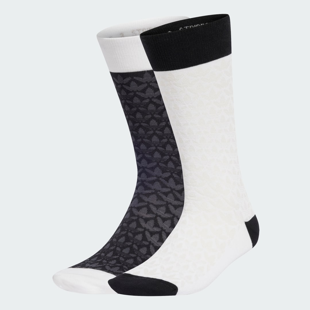 Sokker adidas Performance Two Pack Monogram Crew Socks Hvid | JC8631, 1