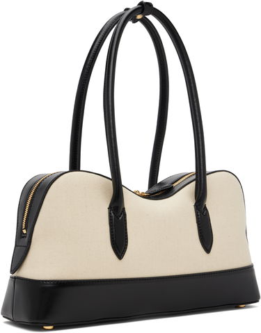 Skuldertaske Stella McCartney Stella McCartney Ryder Canvas Shoulder Bag Beige | 7B0138WP0555, 2