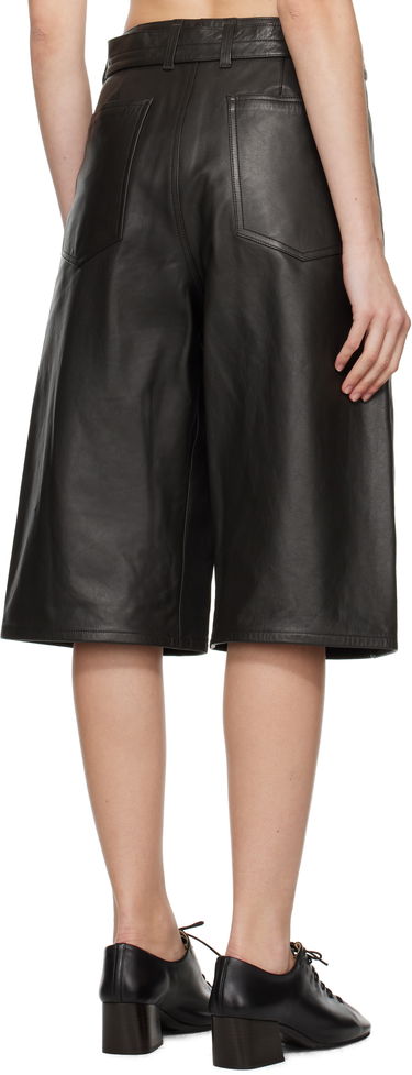Shorts LEMAIRE Lemaire Bermuda Leather Shorts Sort | PA1141 LL0095, 2