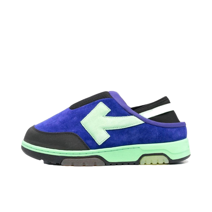 Sneakers og sko Off-White Out Of Office Mule Purple Green Blå | OMIA246F22LEA0013555