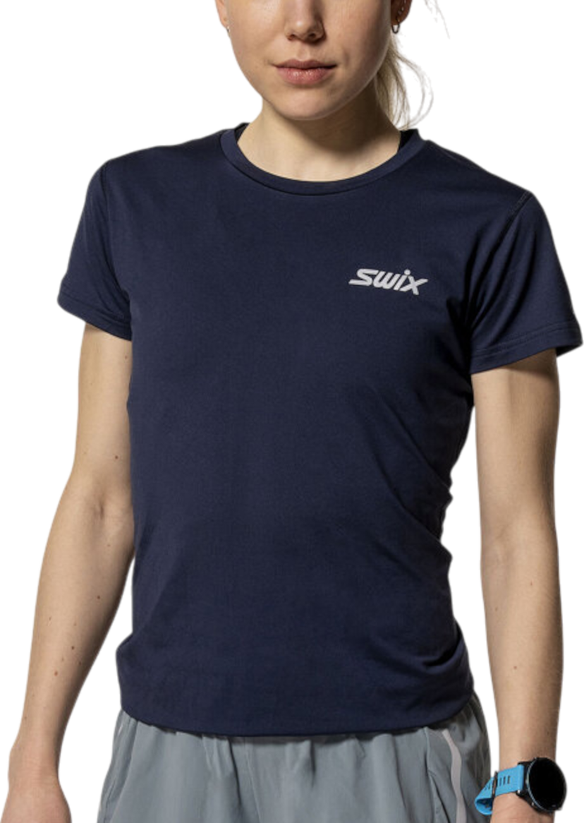 T-shirt SWIX Swix Pace NTS Short Sleeve Baselayer Top Mørkeblå | 10037-23-75100