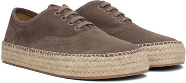 Tøj JW Anderson JW Anderson Lace-Front Platform Espadrilles Grå | SE0031-LA0240, 3