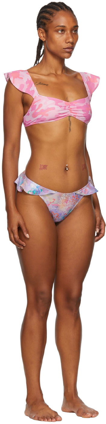 Badetøj Collina Strada Collina Strada Recycled Nylon Bikini Lyserød | XX2124, 1