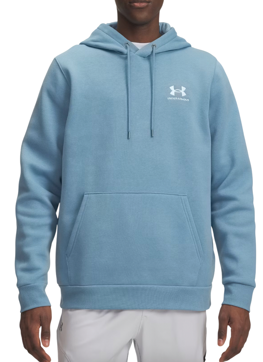 Sweatshirt Under Armour Icon Fleece Hoodie Blå | 1373880-418, 0