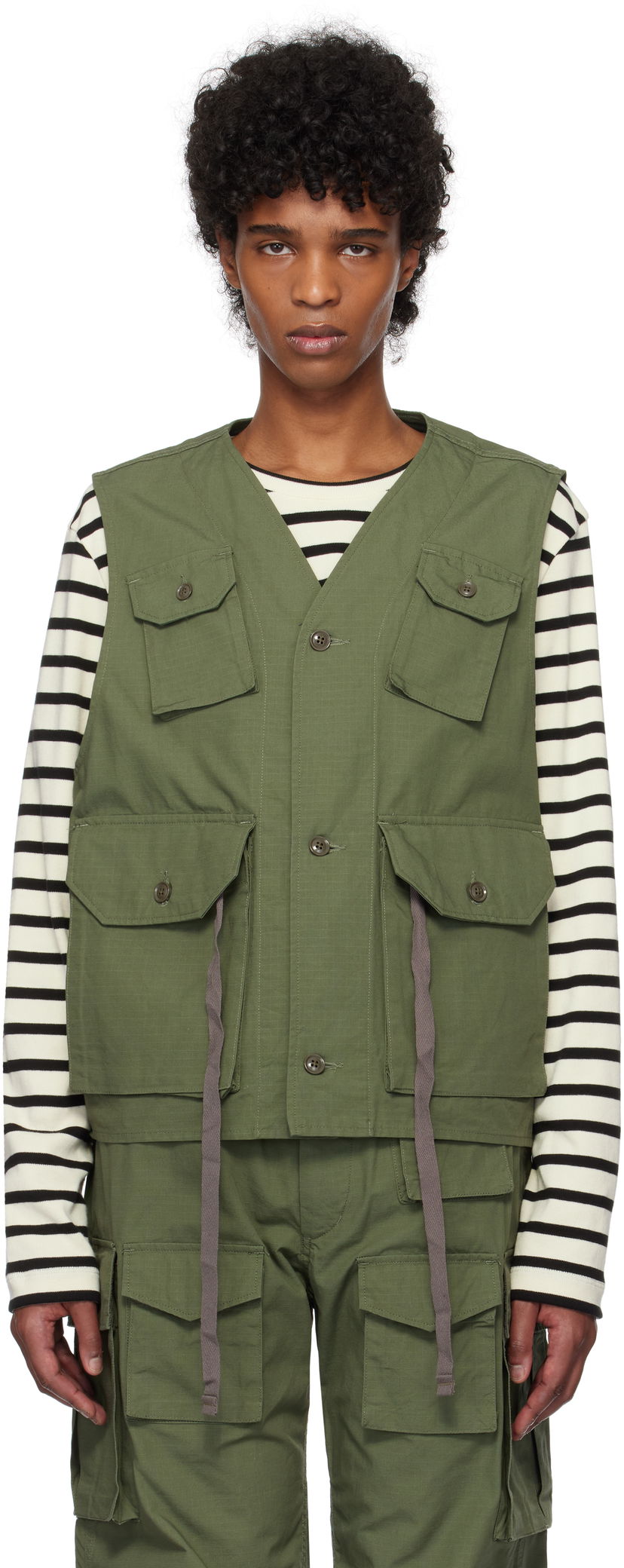 Vest Engineered Garments Engineered Garments C-1 Field Vest Grøn | 25S1C010