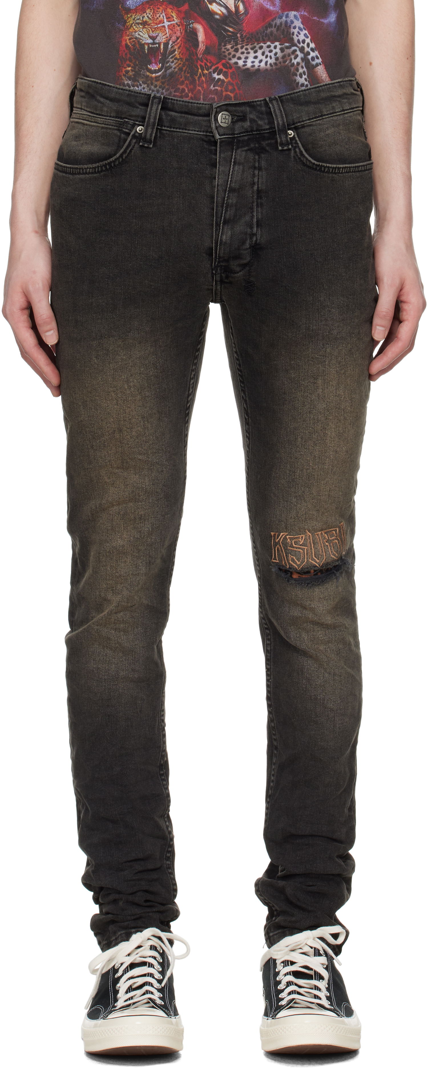 Jeans Ksubi Ksubi Van Winkle Jeans Sort | MSP25DJ032, 0