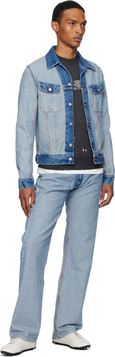 Jeans Maison Margiela MM6 Maison Margiela Straight-Leg Jeans Blå | SH0LA0026 M30018, 3