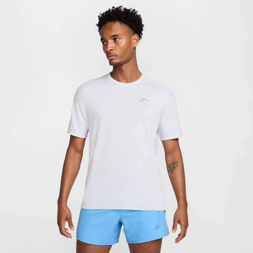 T-shirt Nike Nike Solar Chase Dri-FIT Short Sleeve Running T-Shirt Hvid | HJ3580-085