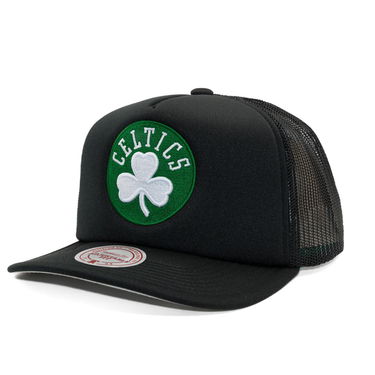 Kasket Mitchell & Ness Mitchell & Ness Hidden Trucker Hat Boston Celtics Sort | HT11408-BCEBLCK, 0