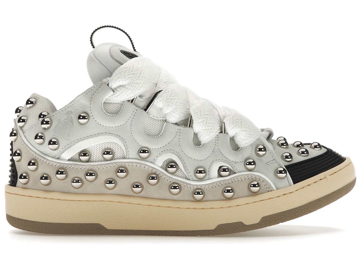 Sneakers og sko LANVIN Studded Leather Curb "White" Hvid | FMSKRK11STCAH2300, 0