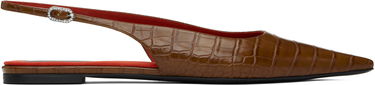 Sneakers og sko Stella McCartney Elsa Slingback Ballerina Flats Brun | 810500AP0AU0, 0