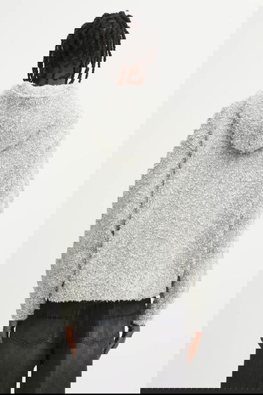 Sweater ADER ERROR KNIT Textured Full-Zip Cardigan with Embroidered Details Grå | BO01FWKT0704GR, 2
