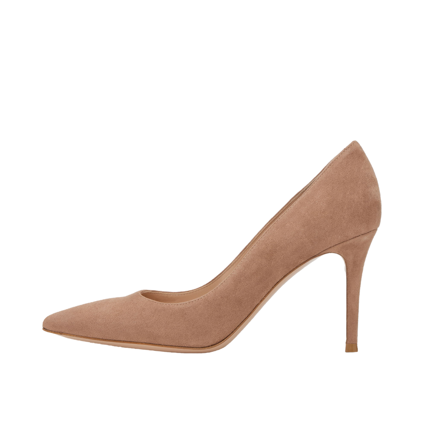Sneakers og sko Gianvito Rossi Gianvito 85 Suede Pumps Beige | G24580-85RIC-CAM