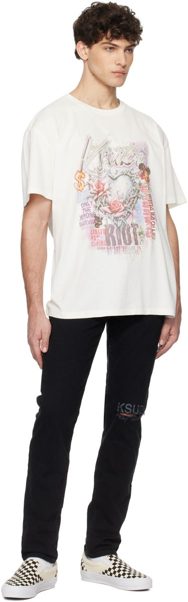 T-shirt Ksubi Ksubi Sketch Biggie Graphic T-Shirt Hvid | MPS25TE002, 3