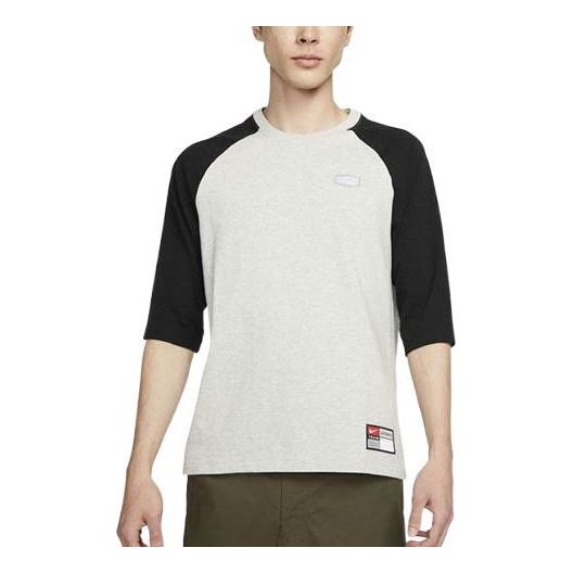 T-shirt Nike SB SB Embroidered Colorblock T-Shirt Grå | DQ6285-050