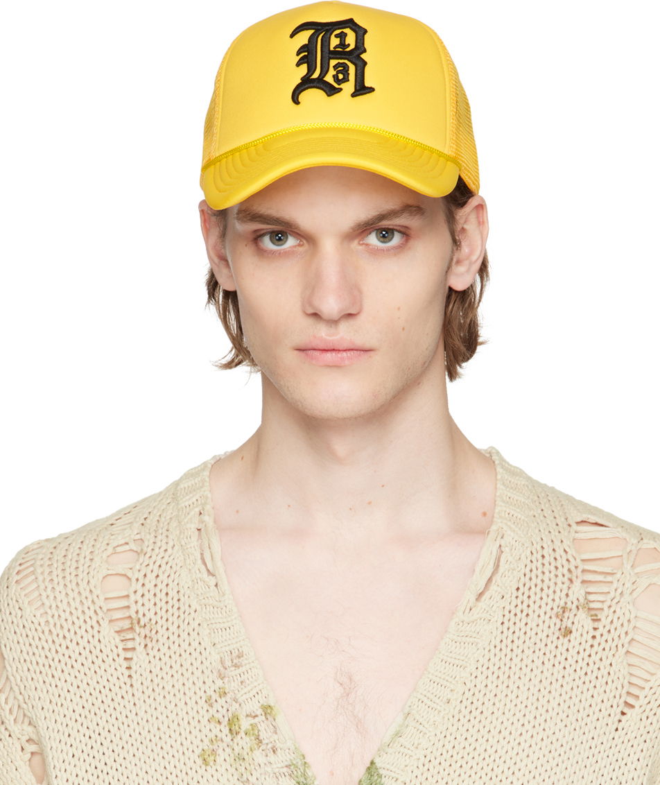 Kasket R13 Logo Embroidered Cap Gul | R13WA025-A006, 0