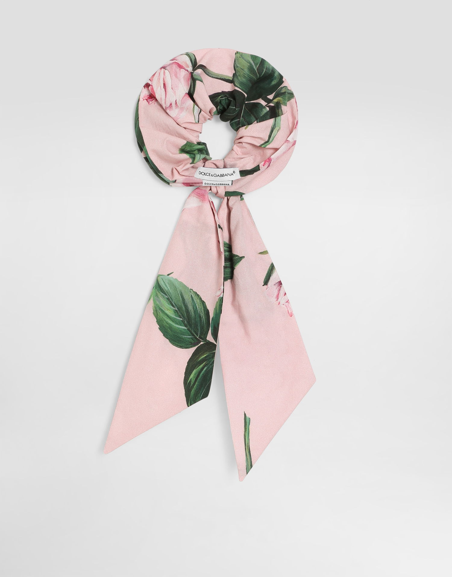 Tørklæde Dolce & Gabbana Dolce & Gabbana Rose Print Poplin Scrunchie Lyserød | LB7A22HS5S7HF5IZ, 1