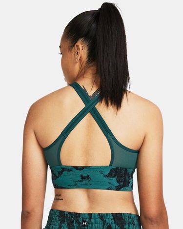Bh Under Armour Project Rock Infinity Let's Go LL BH mit Print für Damen Coastal Teal / Schwarz Grøn | 1384161-722, 1