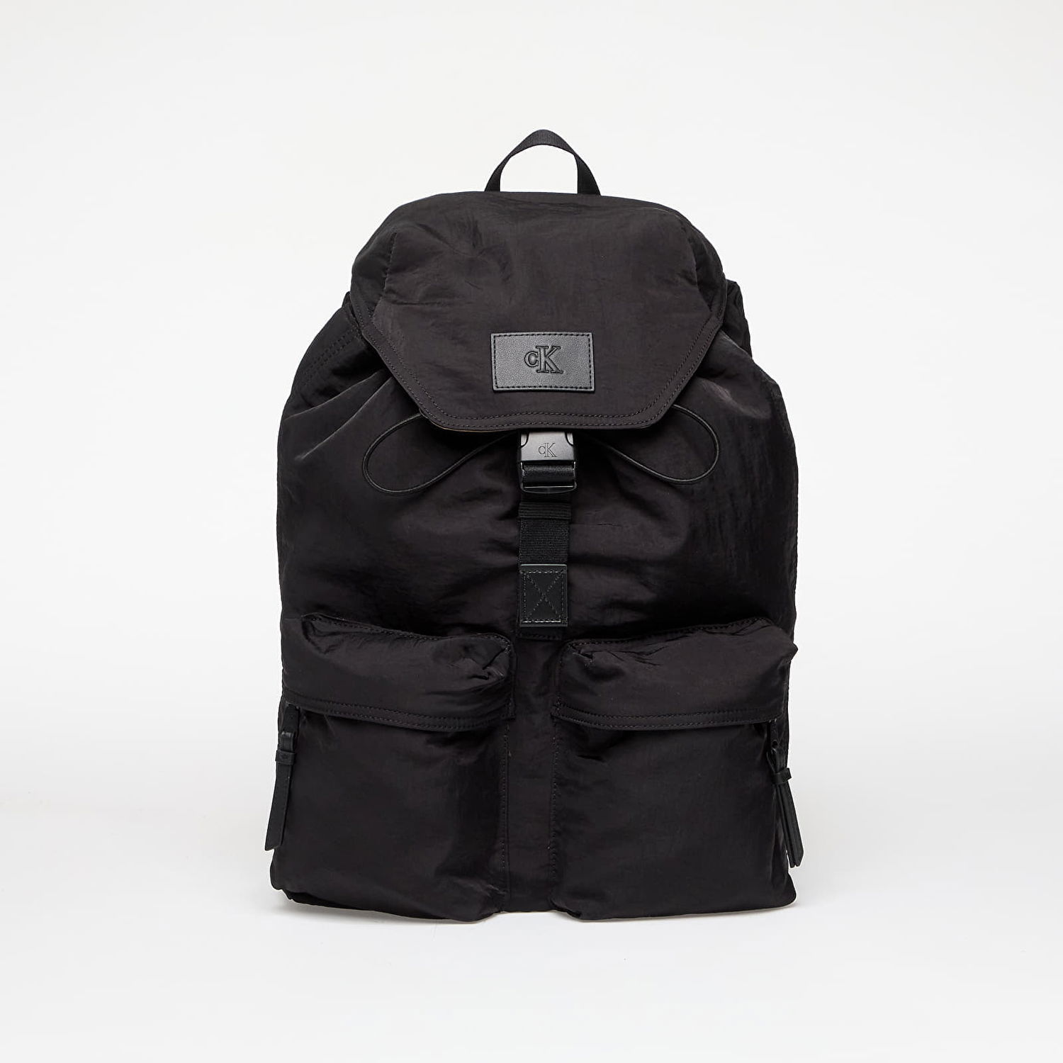 Rygsæk CALVIN KLEIN Calvin Klein Jeans Metro Nylon Flap Backpack Sort | LV04G3085G UB1, 0