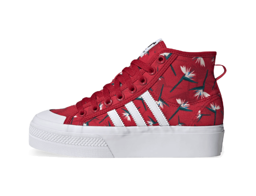 Sneakers og sko adidas Originals Thebe Magugu x Nizza Platform Mid Rød | GY9561