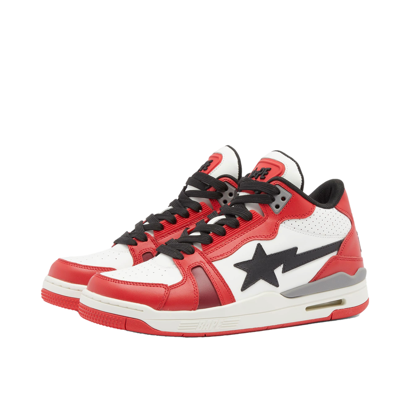 Sneakers og sko BAPE A Bathing Ape Clutch Sta #1 Mid Rød | 001FWJ801068I-RED