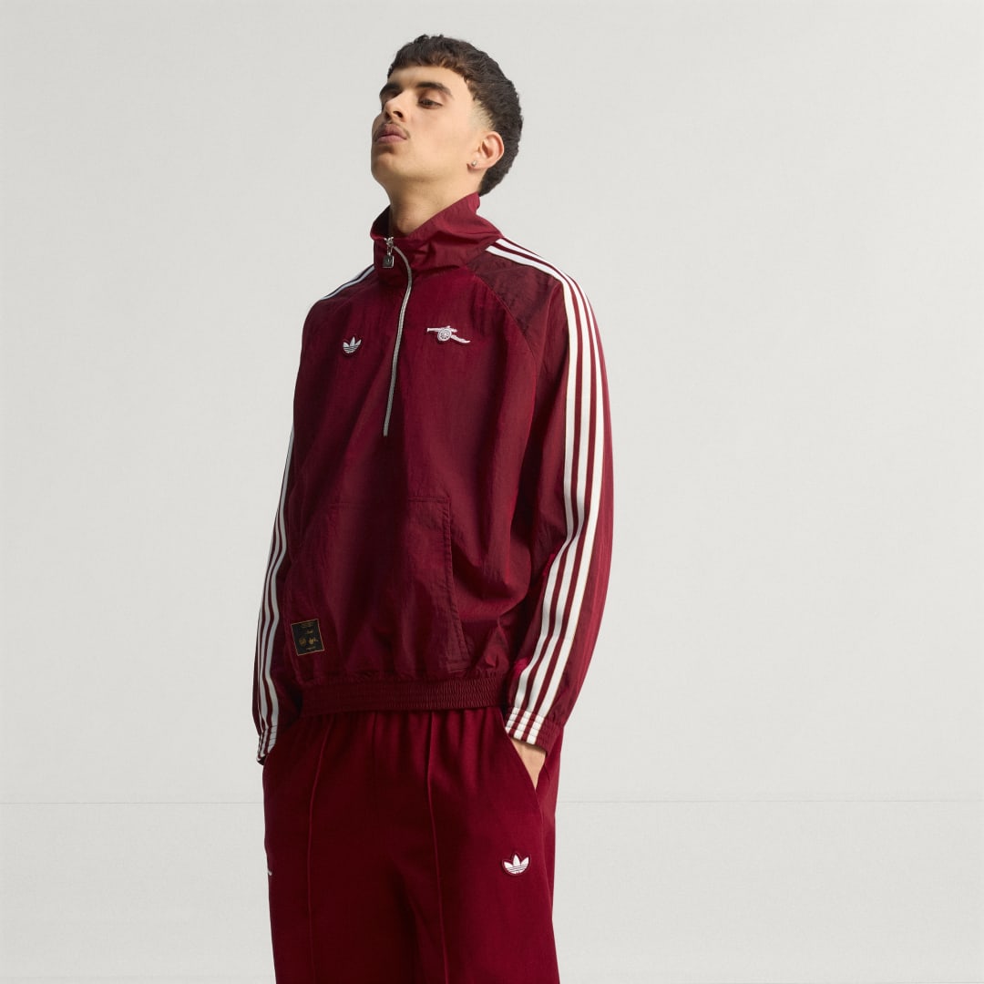 Vindjakke adidas Performance Arsenal Terrace Icons Half-Zip Jacket Bourgogne | JM9399, 0