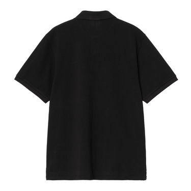 Polo skjorte Carhartt WIP Short Sleeve Script Polo Sort | I035231_9, 1