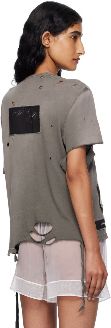 T-shirt Ann Demeulemeester Ann Demeulemeester Fanie Standard Fit T-Shirt Grå | B0013050-FA638-071, 2