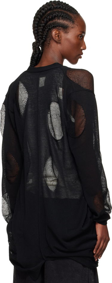 Sweater Yohji Yamamoto YOHJI YAMAMOTO Plain Stitch & Pattern Draped Cardigan Sort | FP-K12-982, 2