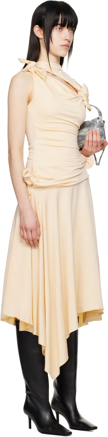 Kjole Acne Studios Acne Studios Tie-Up Midi Dress Sort | A20792-, 4