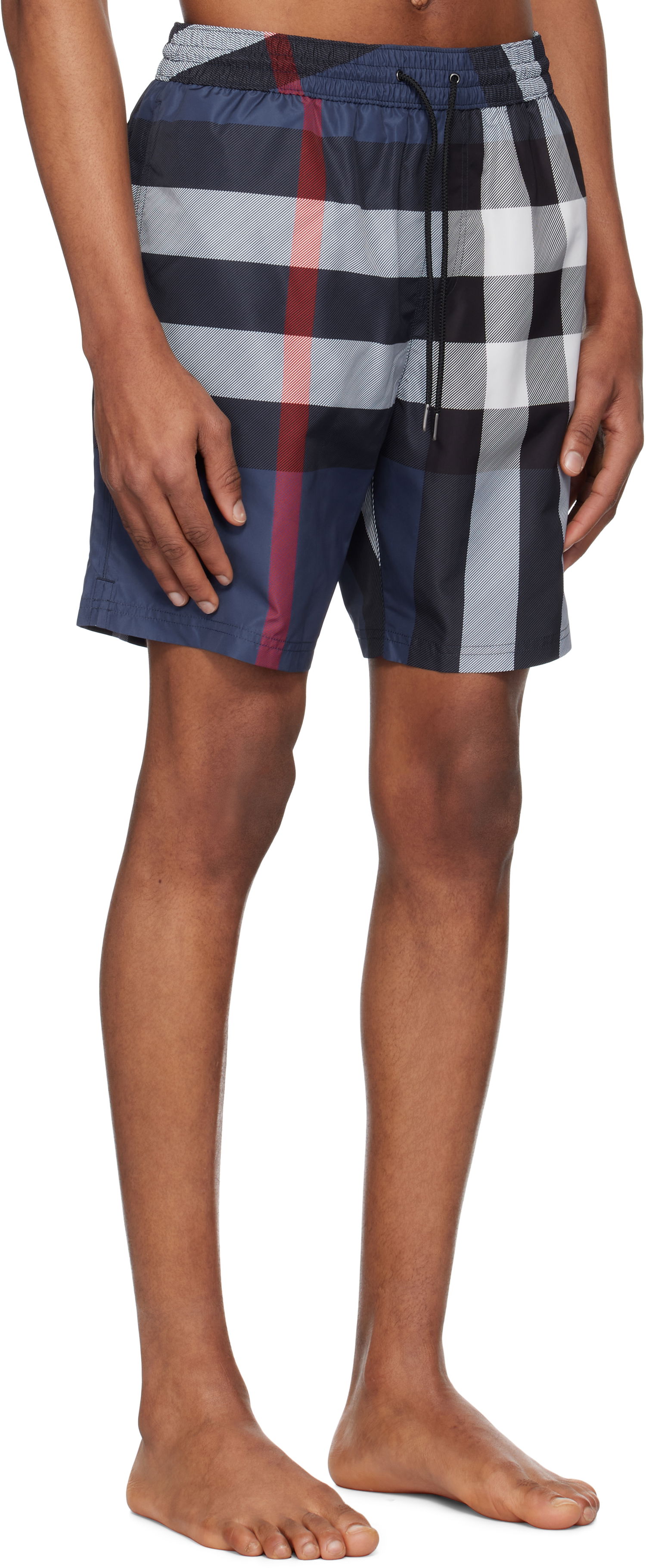 Badetøj Burberry Burberry Check Swim Shorts Blå | 8107273, 1