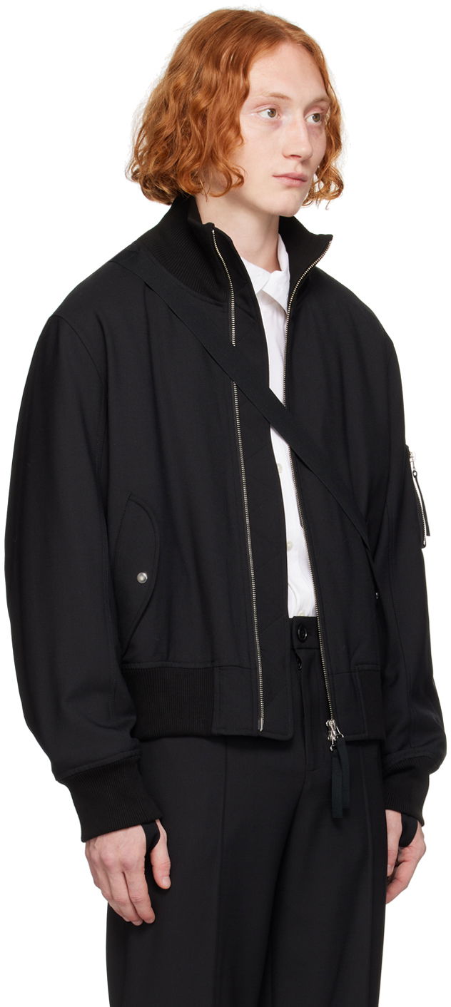 Bomberjakke Helmut Lang Seatbelt Bomber Jacket Sort | O02HM102, 1