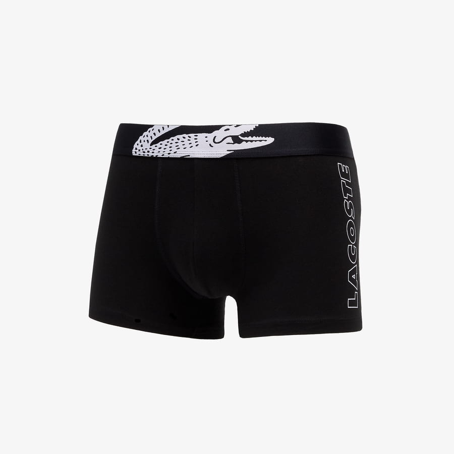 Boksere Lacoste Underwear trunk 3-Pack Sort | 5H2082 031, 1