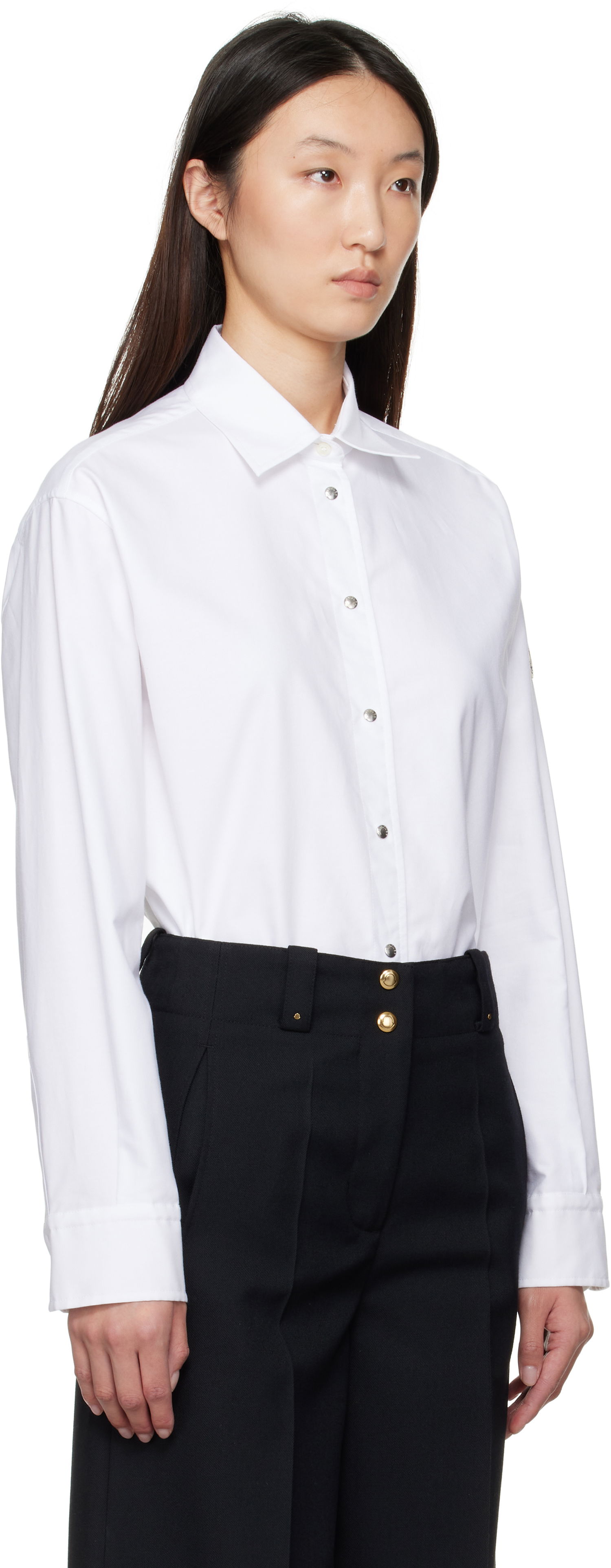 Skjorte Moncler Moncler Canvas Shirt Hvid | K20932F00014598S2, 1