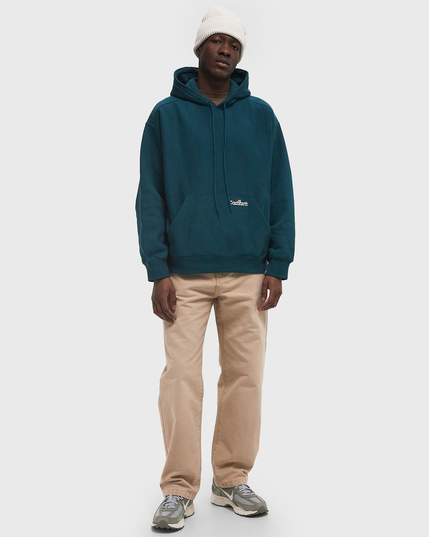 Sweatshirt Carhartt WIP Carhartt WIP Label Script Hoodie Blå | I034430_2M1_XX, 0