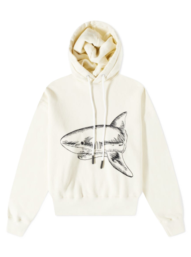 Sweatshirt Palm Angels Split Shark Popover Hoody Beige | PMBB058S23FLE0070410