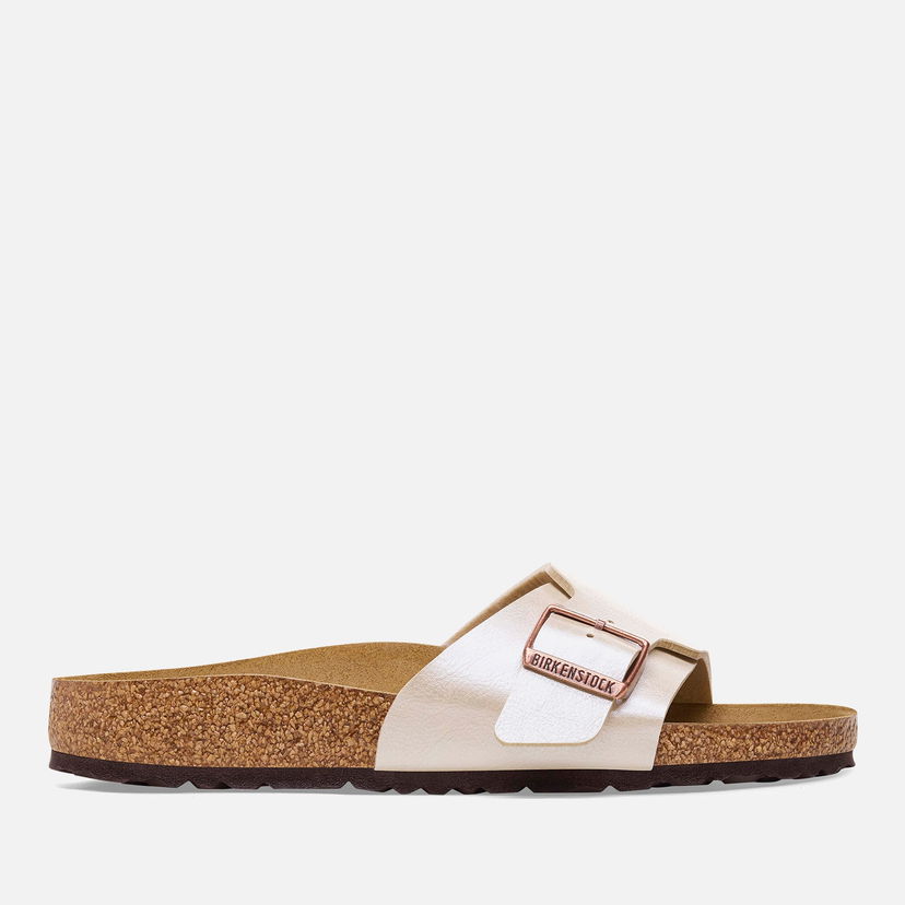 Sneakers og sko Birkenstock Women's Catalina Graceful Slim Fit Single Strap Sandals - Pearl White Beige | 1026631
