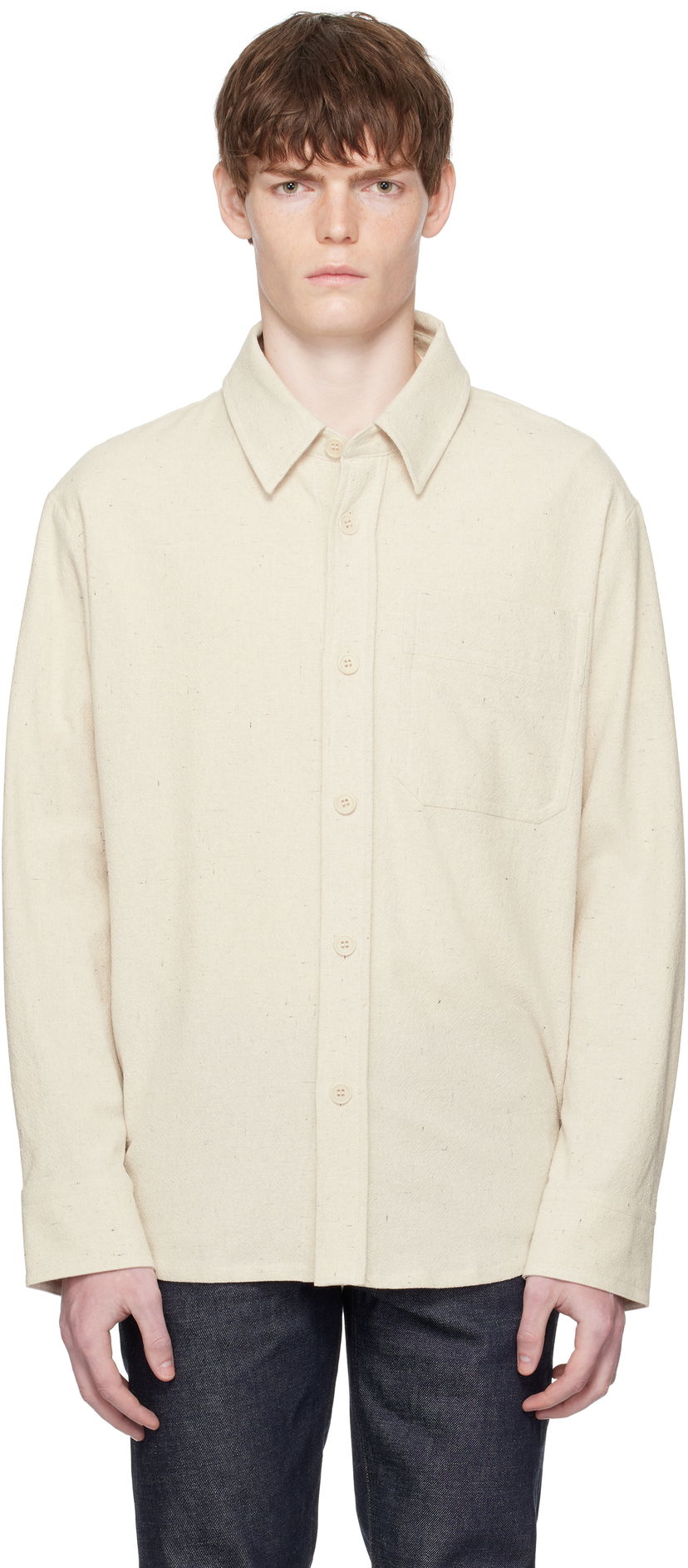 Skjorte A.P.C. A.P.C. Basile Overshirt Beige | COGEV-H02709