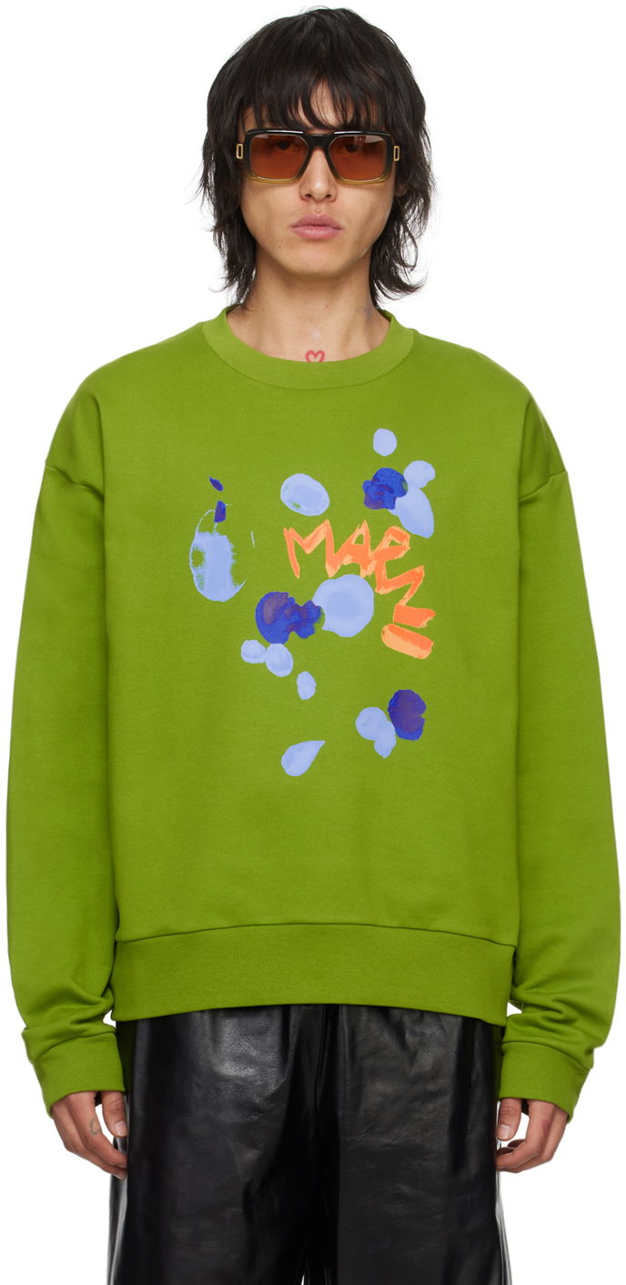 Sweatshirt Marni Kiwi Sweatshirt Grøn | FUMU0074PE USCW17, 0