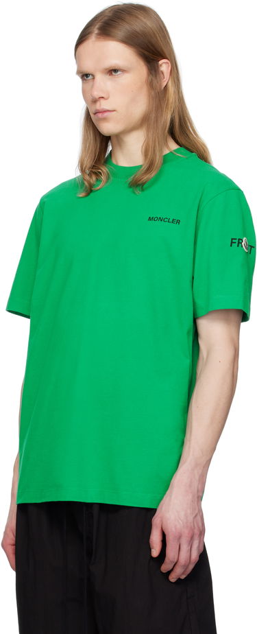 T-shirt Moncler Moncler Genius x FRGMT Hiroshi Fujiwara Maxi Logo T-Shirt Grøn | K109U8C00002M3265, 3