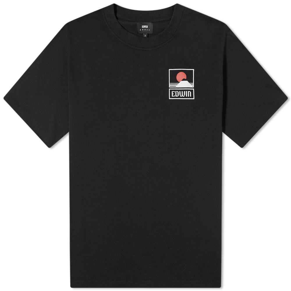 T-shirt EDWIN Sunset On Mt. Fuji Tee Sort | I025881-8967, 0