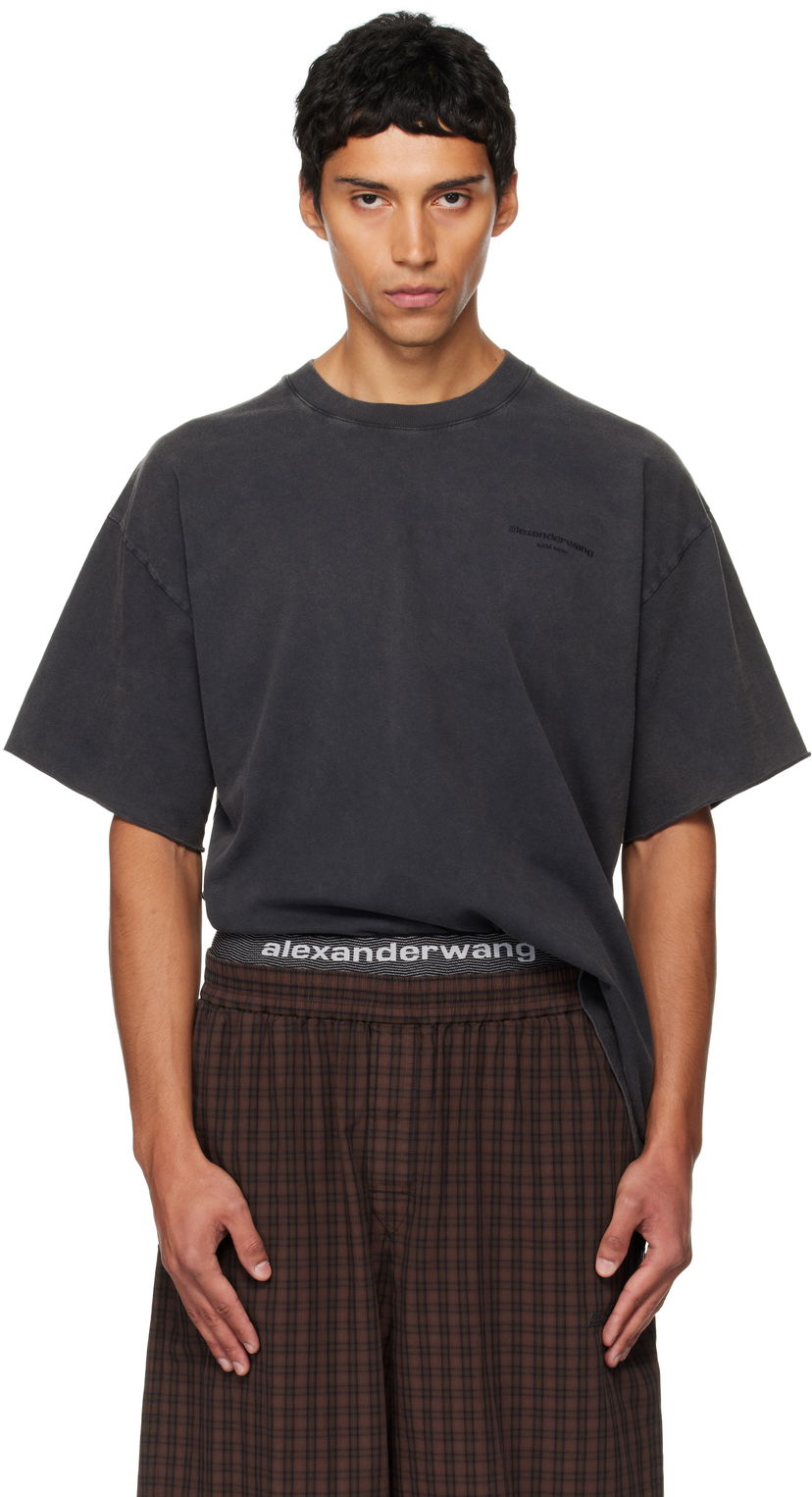 T-shirt Alexander Wang Alexander Wang Short Sleeve T-Shirt Sort | 6CC3251101