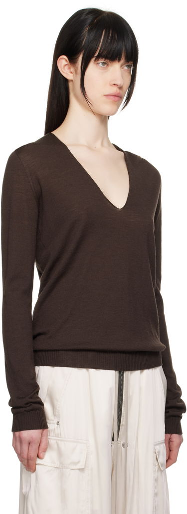 Sweater Rick Owens Rick Owens Hollywood V-Neck Sweater Sort | RP01E7623 M, 4