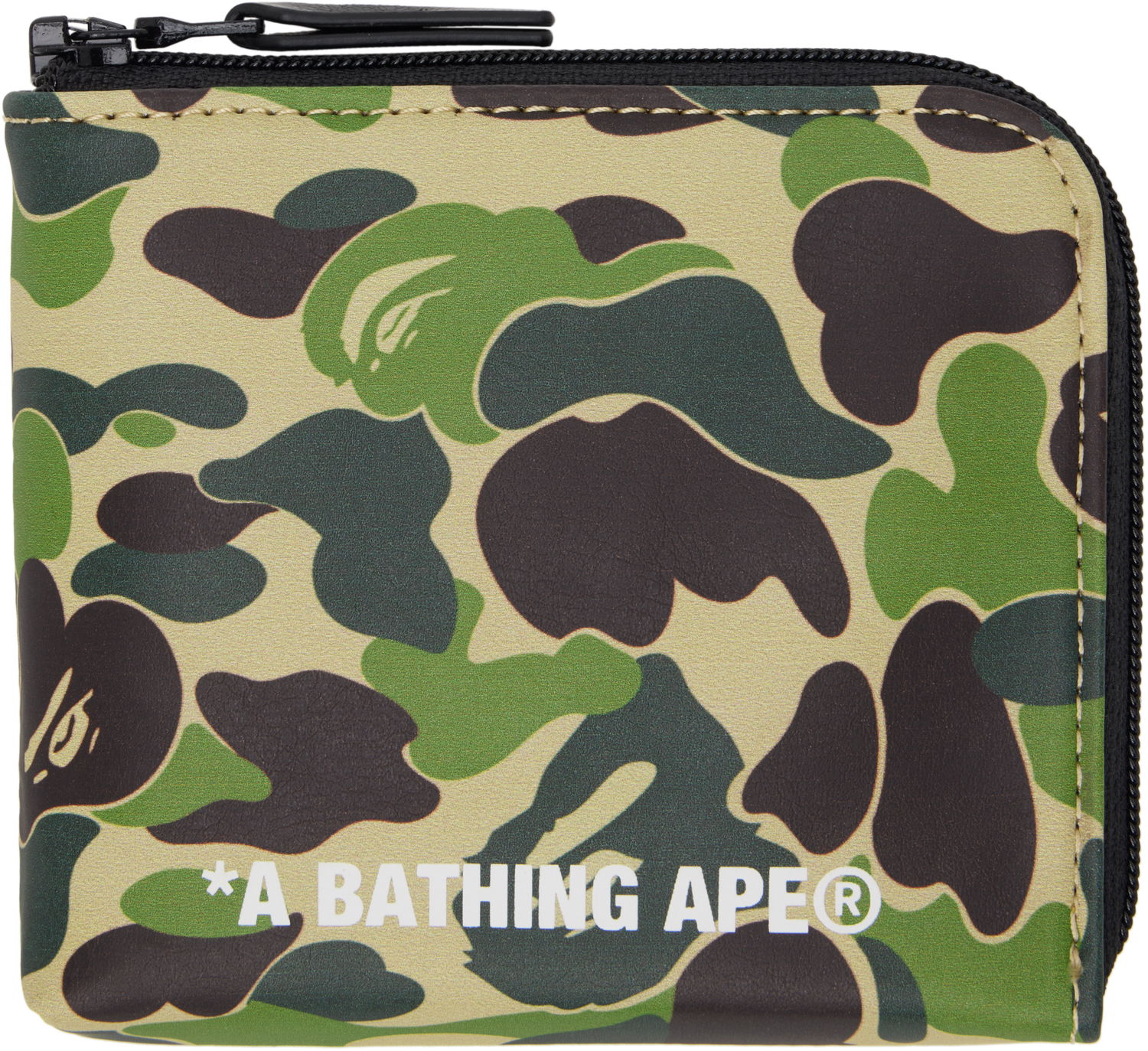 Tegnebog BAPE A Bathing Ape ABC Camo Mini Wallet Grøn | 001SGK801018M, 0